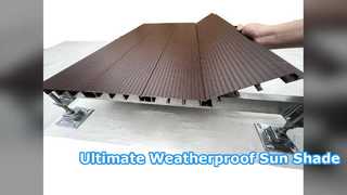 Durable Aluminum Louver Sun Shade Panels for Exteriors